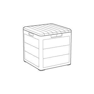Cortina Graphite 30 Gallon Storage Deck Box - Keter US