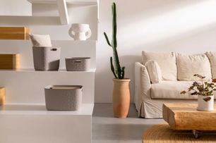 Softex Opbergmand 19L - Taupe - Opbergen