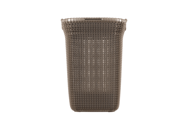 סל כביסה סרוג 57 ליטר - חום