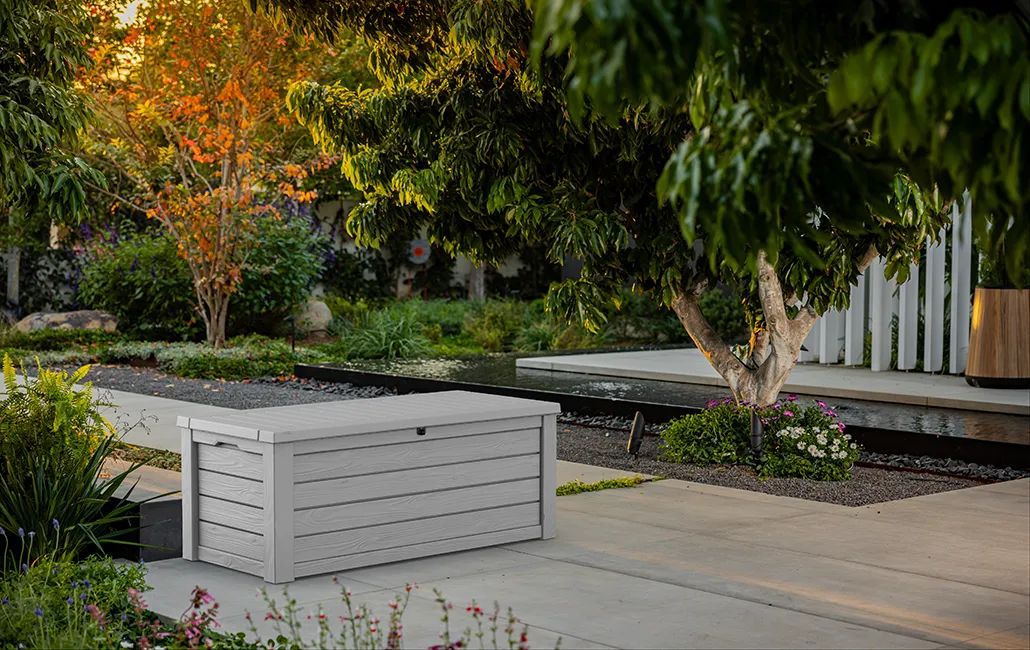 150 Gallon Outdoor Storage Box Westwood Light Gray - Keter US