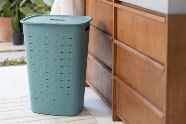 סל כביסה סופטקס 56 ליטר - כחול