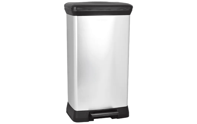 Decobin Prullenbak 50L - Zilver