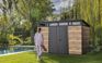 Abri de jardin Signature 117 - 7,4m2 - Marron aspect Douglas
