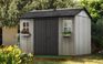 Oakland Grey Large Storage Shed - 11x7.5 Shed - Keter US
