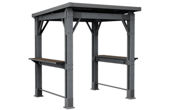 Signature 8x6.5 Grill Gazebo - Rosewood Brown - Gazebos