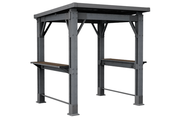 Outdoor Grill Gazebo 8x6.5 Rosewood Brown - Keter US