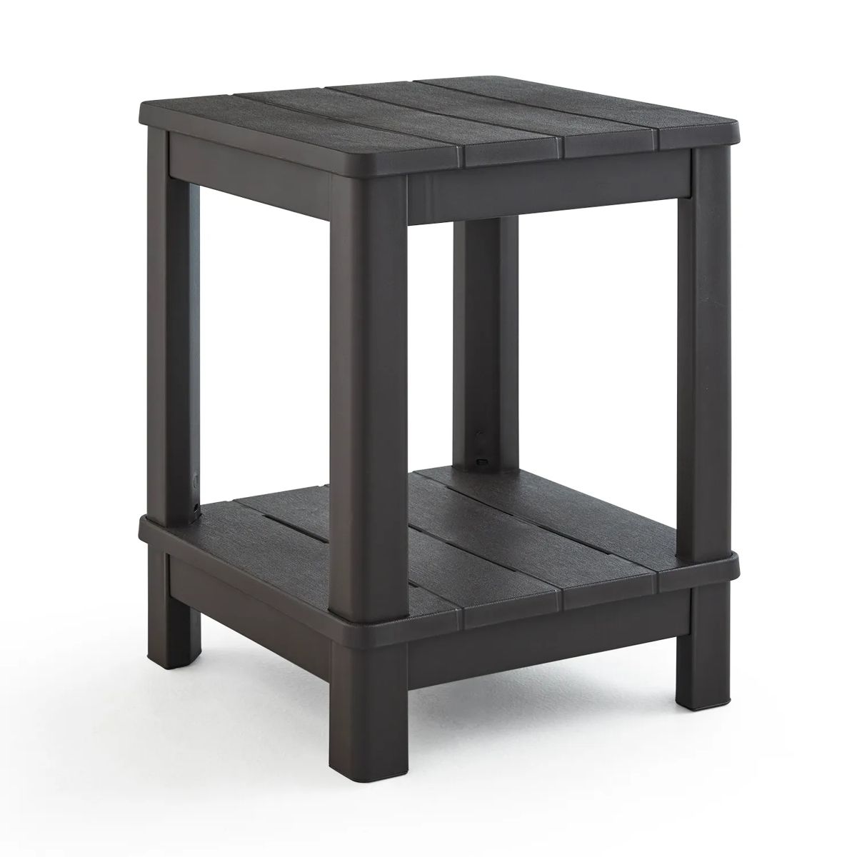 Deluxe Adirondack Two Tier Side Table - Brown - Keter US