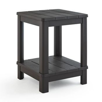Deluxe Adirondack Side Table - Brown - Outdoor Side Tables
