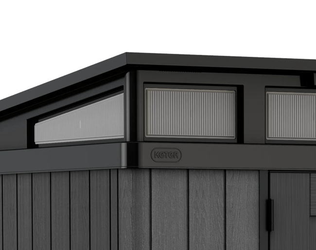 Stronghold Pent Shed 8x6ft - Grey