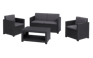 Monaco 4 Seater Lounge Set - Grey