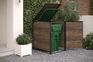 Hide Away 96 Gallon Single Trash Can Shed - Brown - Keter US