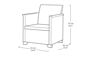 Emma 2 Seater Balcony Set - Grey