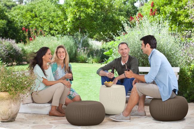 Cozy 3-Piece Outdoor Seating Set Brown - Keter US