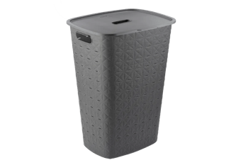 סל כביסה סופטקס 56 ליטר - אפור - קולקציית סופטקס | Softex