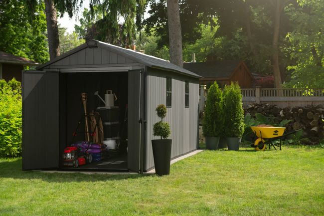 Newton Plus 7515 Tuinhuis - 230x476x246cm - Grijs