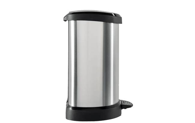 פח אשפה דקו עם פדל 5 ליטר - כסוף thumbnail