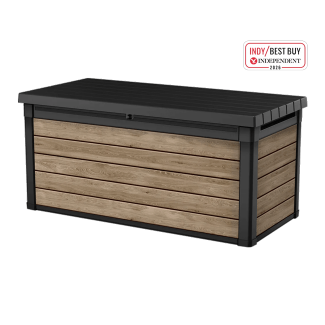 Buy Signature Ashwood Brown Deck Box 150 Gallon- Keter Canada