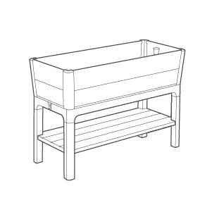 Ashwood Brown Signature Elevated Garden Bed - Keter US