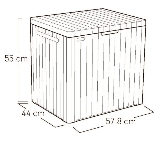 City Aufbewahrungsbox 113 L - Graphit