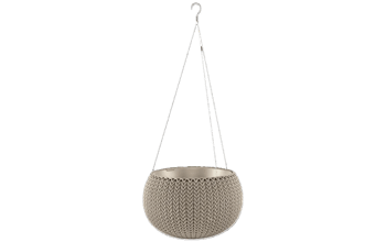 עציץ קוזי 28 נתלה  - בז' - עציצים לבית ולגינה