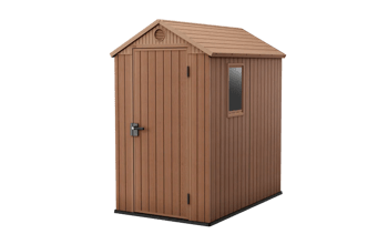 Darwin 4x6 Storage Shed - Brown - Medium Sheds