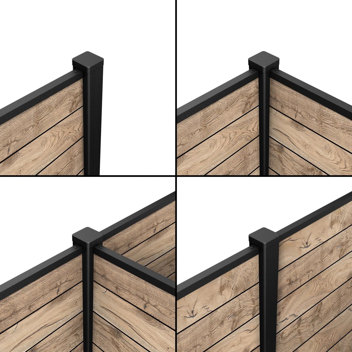 180cm Aluminium Fence Post
 - Graphite