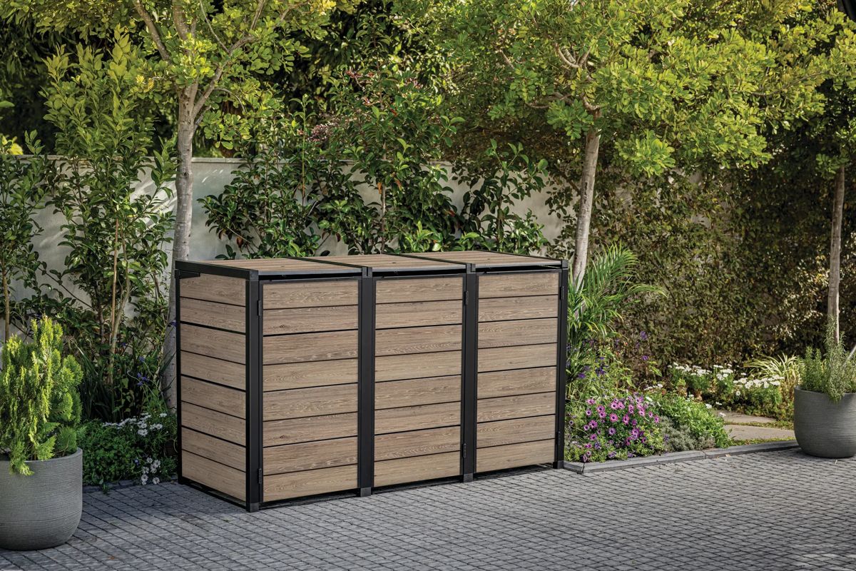 Signature Hide Away Containerberging - 3x240L - Ashwood
