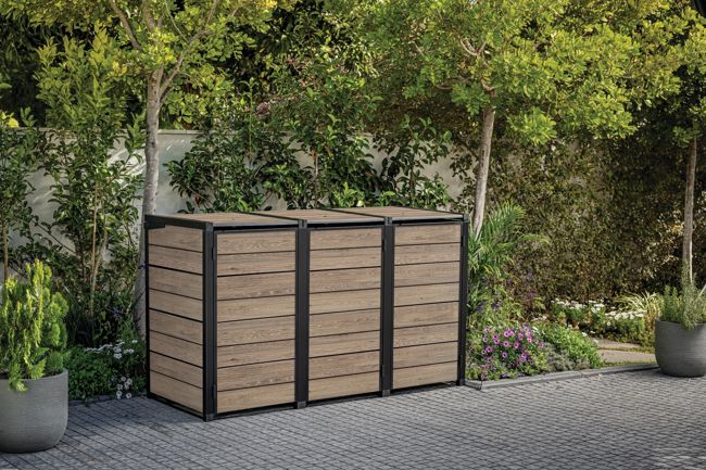 Signature Hide Away Containerberging - 3x240L - Ashwood
