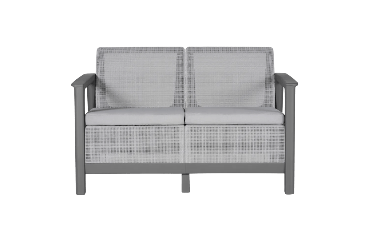 Scandi Linea 2-zits Loungebank  - Lichtgrijs