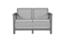 Scandi Linea 2-zits Loungebank  - Lichtgrijs
