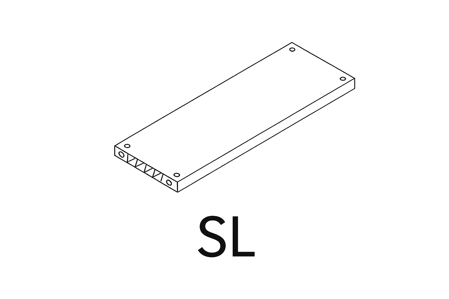 SL - Factor Flat Shelf (2pcs) - Graphite