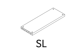 SL - Factor Flat Shelf (2pcs) - Graphite - Factor Shed