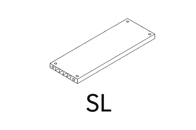 SL - Factor Flat Shelf (2pcs) - Graphite