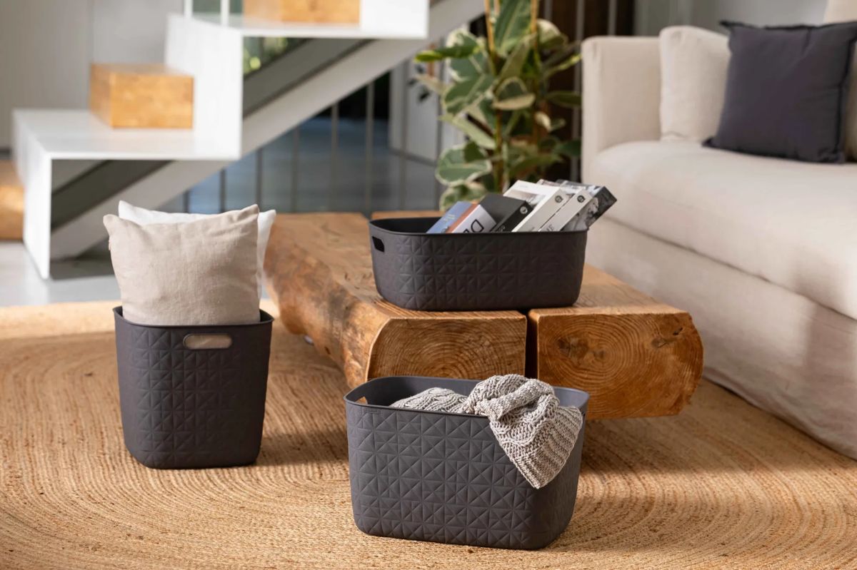 Softex Opbergmand Cube 15L - Antraciet