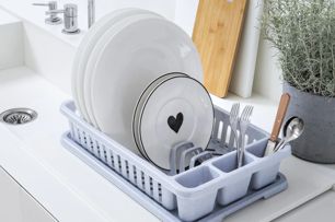 Afdruiprek met Plateau L - Grijs - Keuken en koken