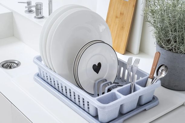Afdruiprek met Plateau L - Grijs - Keuken en koken