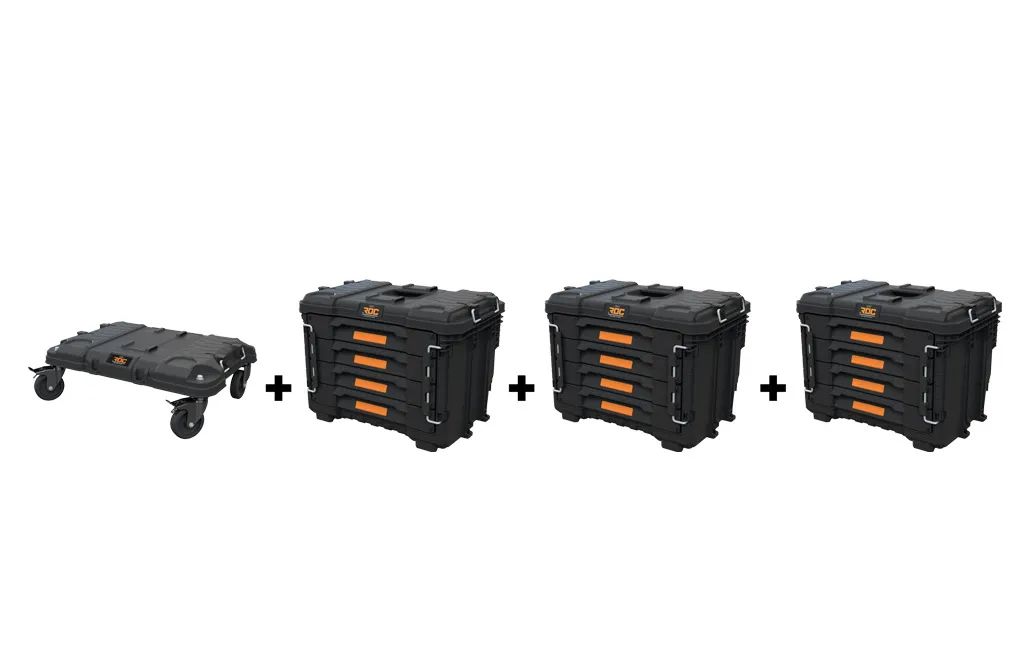 עגלת כלים ניידת מקצועית + 12 מגירות ROC