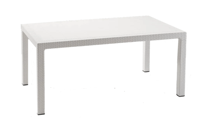 פינת אוכל באלי- שולחן ו 6 כיסאות - לבן