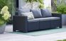 Canapé 3 places California - 198x68x71,5cm - Anthracite