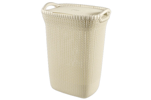 Knit Wasmand 57L - Wit - Wasmanden