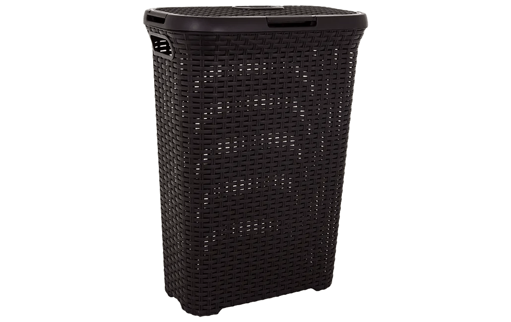 סל כביסה סטייל ראטן 60 ליטר - STYLE - שחור