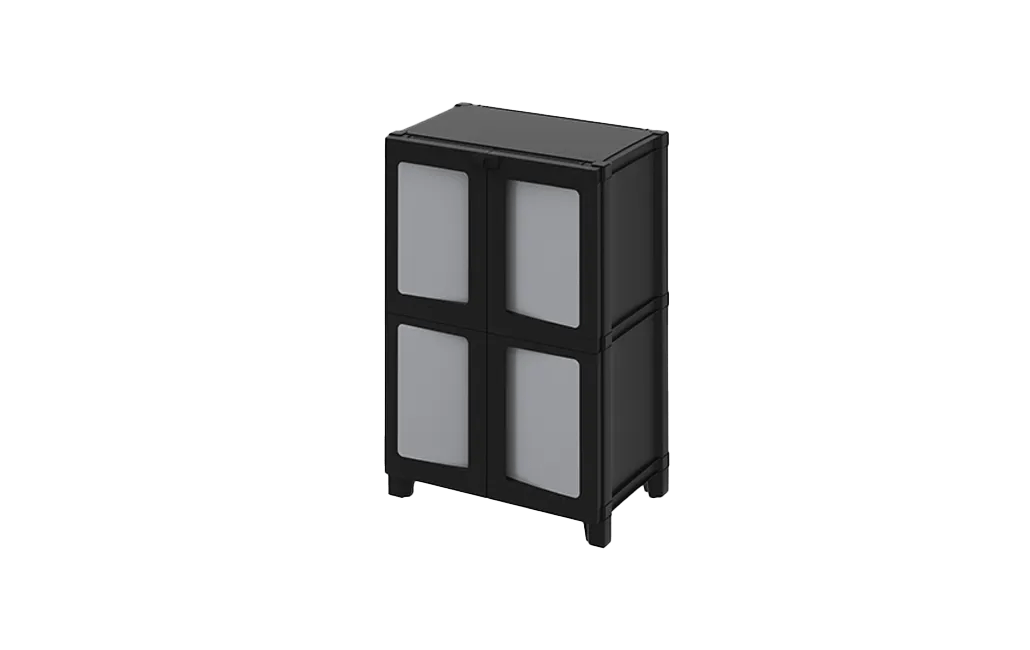 ארון שירות מודולייז נמוך - שחור