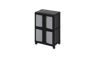 ארון שירות מודולייז נמוך - שחור