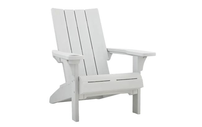 Modern White Outdoor Adirondack Chair - Keter US