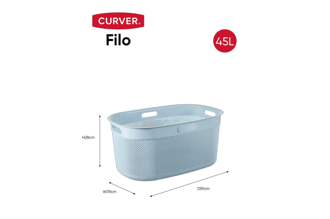 Filo Wasmand 45L - Blauw