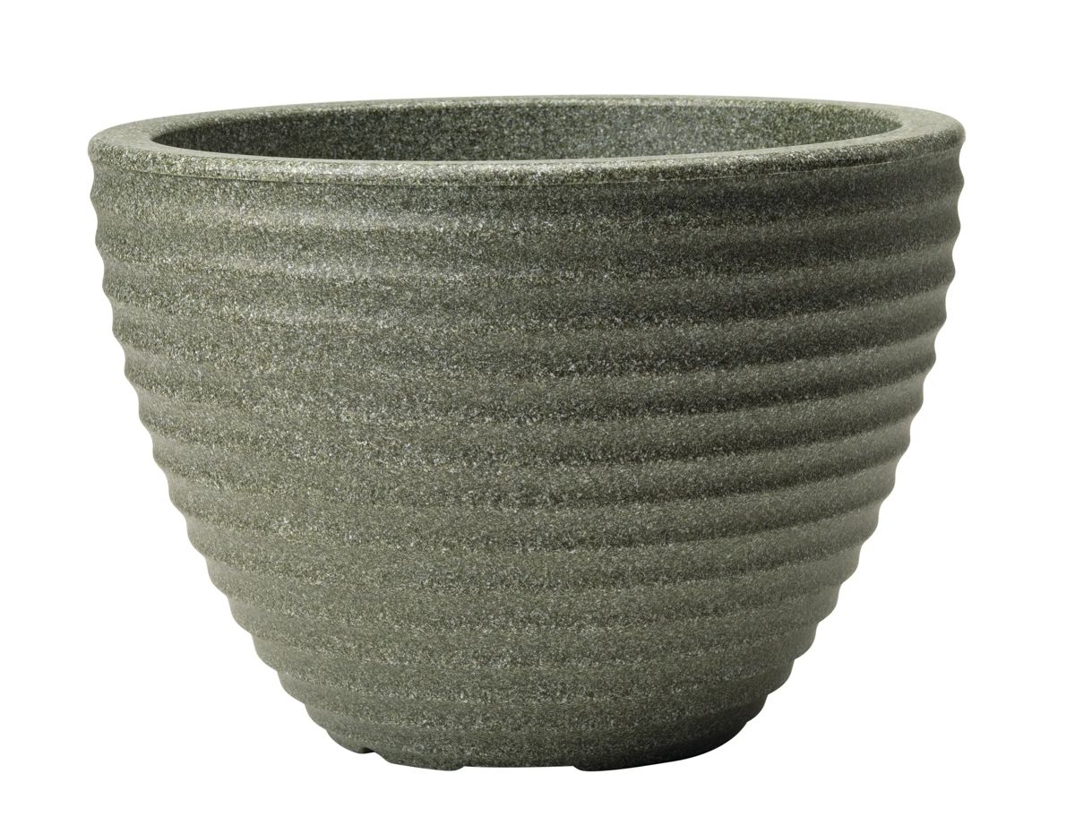 Honey Pot Low Planter 49cm Set of 2 - Marble Green