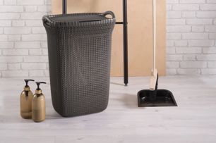 Knit Wasmand 57L - Bruin - Wasmanden