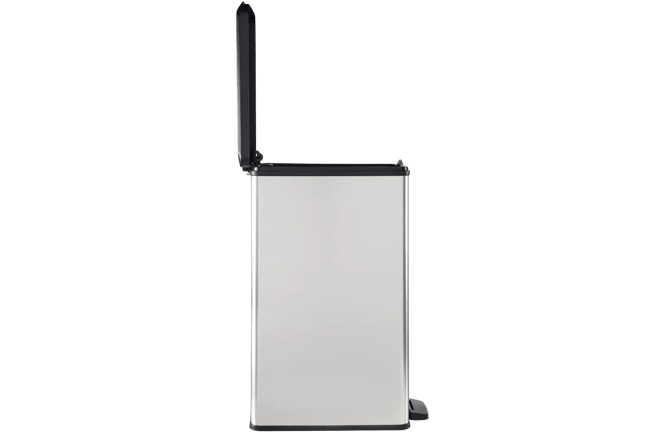 פח אשפה סלים עם פדל 40 ליטר - כסוף