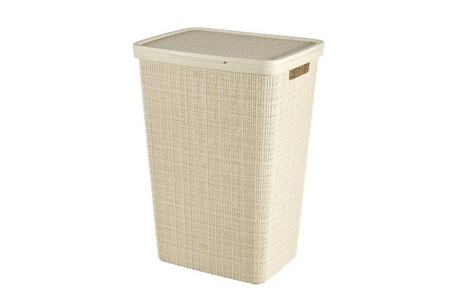 סל כביסה יוטה 58 ליטר JUTE - קרם