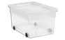 ארגז נע פליפ 45 ליטר - שקוף